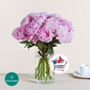pivoines couleur rose pale